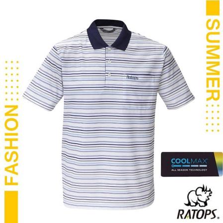 【瑞多仕-RATOPS】男款 COOLMAX 輕量透氣短袖POLO衫/DB1750 深藍色/灰色/淺藍色✿30E010